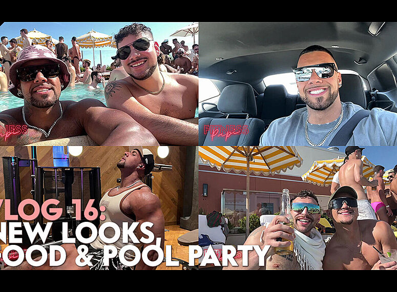 Pool Party Gay Porn - Fitness Papi & Porfi Maximus - New Looks, Food & Pool Party - Gay Porn -  Fitness Papi