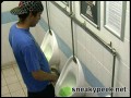 Sneaky Peek: Secretly filming dudes pissing in the football club toilets