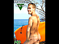 Rowan - Nude Surfer Dude Dances with Fire!