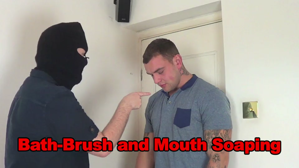 Mouth Soaping Porn - Punished by spanking with a bath brush and soap in the mouth! -