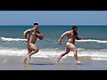 Naked Football Players at the Beach