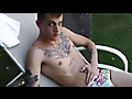 Chris Porter Poolside in his Briefs