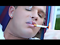 Brandon Wilde Works Up A Cum Load While Smoking