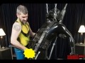 Rubber Gimp Doll Stand